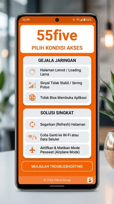 Tampilan link alternatif 55five