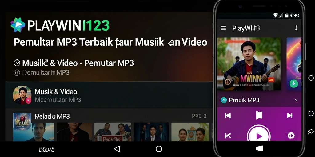 Tampilan antarmuka aplikasi PLAYWIN123 yang sederhana dan mudah digunakan.